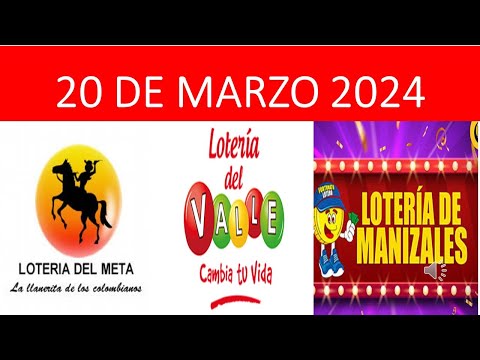 RESULTADO PREMIO MAYOR LOTERIA DEL META VALLE y MANIZALES DEL MIERCOLES 20/03/2024 #loteriadehoy