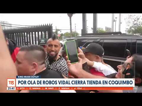 Por ola de robos Arturo Vidal cierra tienda en Coquimbo
