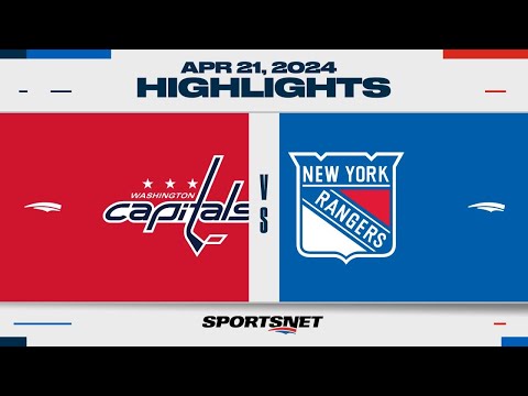 NHL Game 1 Highlights | Capitals vs. Rangers - April 21, 2024