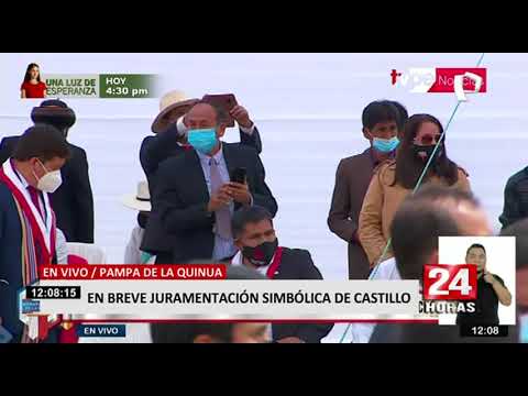Pampa de la Quinua se alista para juramentación simbólica de Pedro Castillo (1/2)