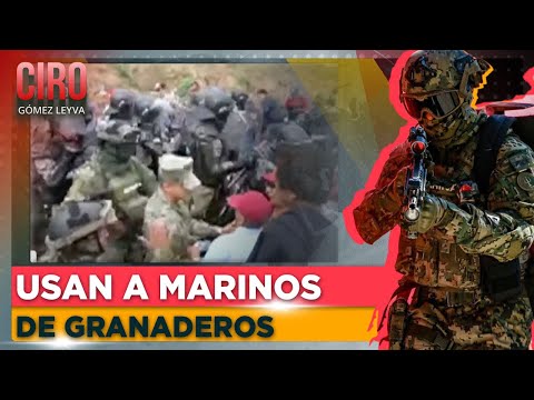 Marinos desalojaron a ex ferrocarrileros por bloquear vías del tren interoceánico en Oaxaca | Ciro