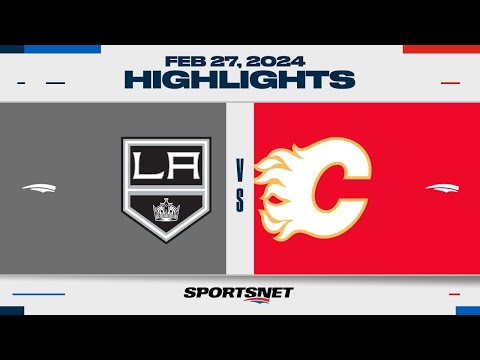 NHL Highlights | Kings vs. Flames - February 27, 2024