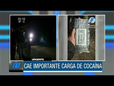 Cae importante carga de cocaína en Fernando de la Mora