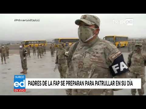 Padres de la Fuerza Aérea del Perú continúan patrullando en su día