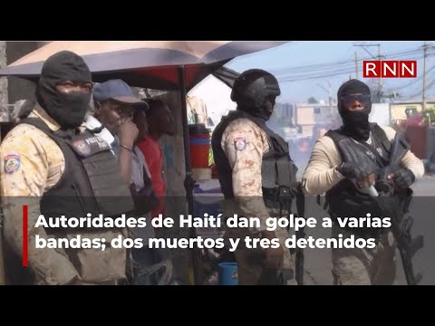 Autoridades de Haití dan golpe a varias bandas; dos muertos y tres detenidos