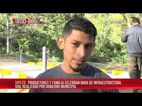 Familias de Dipilto celebran el reemplazo de una caja puente  - Nicaragua