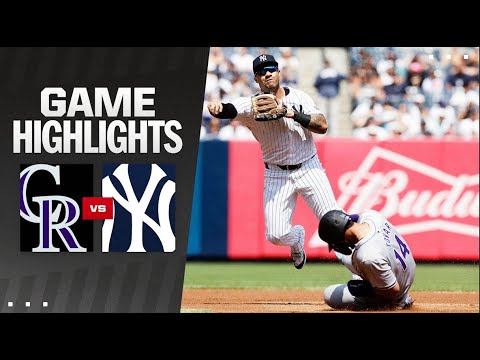 Rockies vs. Yankees Game Highlights (8/25/24) | MLB Highlights