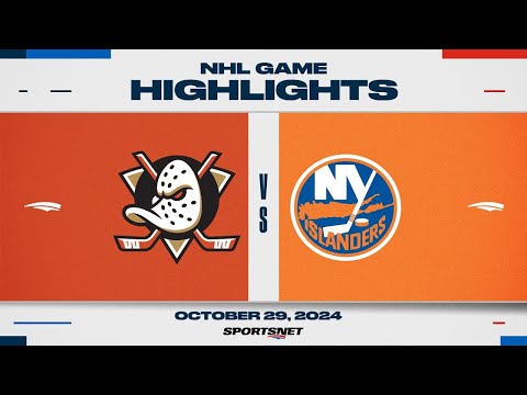 NHL Highlights | Ducks vs. Islanders - October 29, 2024