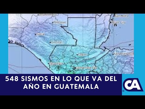 Insivumeh reporta 548 Sismos en Guatemala en lo que va del Año