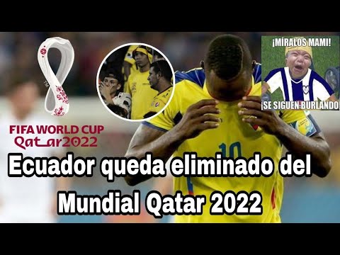 Ecuador queda eliminado del Mundial Qatar 2022, queda fuera del Mundial 2022, reacción de hinchas