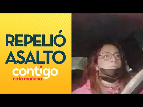 IMPACTANTE: El momento que conductora repelió asalto en su auto - Contigo en La Mañana