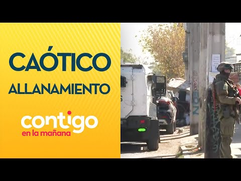 TIRARON PIEDRAS E INSULTOS: El caótico allanamiento en Puente Alto - Contigo en la Mañana
