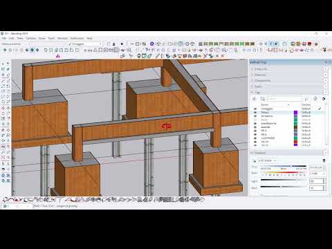 sketchupถอดปริมาณคานคอนกรีต