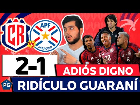 COSTA RICA 2 PARAGUAY 1COPA AMÉRICA USA 2024LOS TICOS SE VAN CON HONORPARAGUAY NO TIENE VERGÜENZA