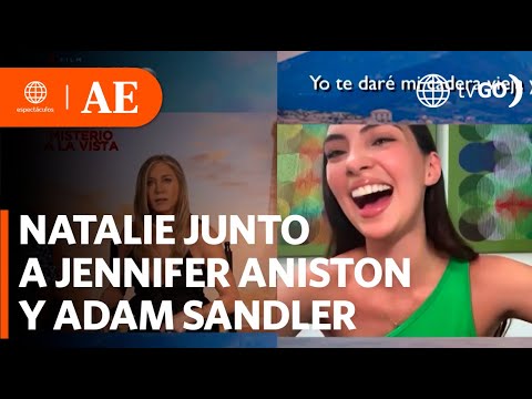 Natalie Vértiz en entrevista con Jennifer Aniston y Adam Sandler | América Espectáculos (HOY)