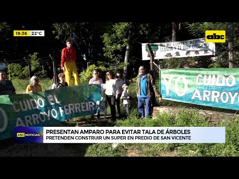 Barrio San Vicente: vecinos se manifiestan y presentan amparo para evitar tala de árboles