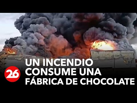 Brasil | Un incendio consume una fábrica de chocolate