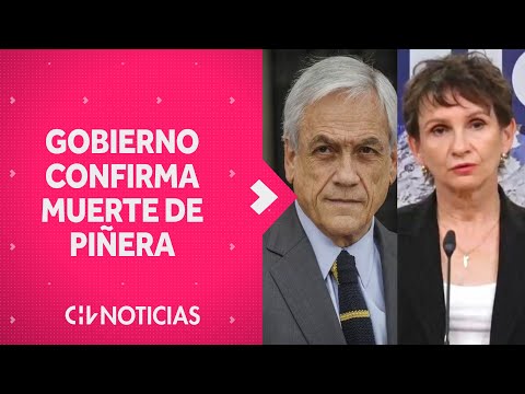 El momento en que el gobierno confirmó muerte del ex presidente Sebastián Piñera - CHV Noticias