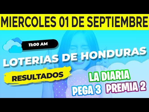 Sorteo 11AM Loto Honduras, La Diaria Pega 3 Premia 2, Miércoles 1 de Septiembre del 2021 | Ganador ?
