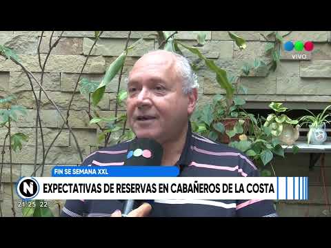 CABAÑAS: EXPECTATIVAS DE RESERVAS EN LA COSTA - Telefe Santa Fe