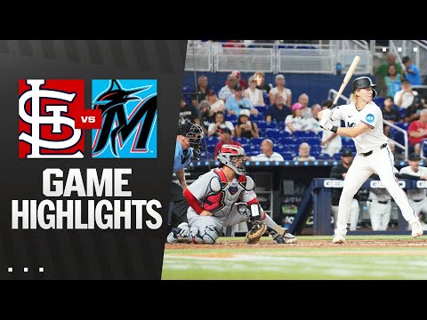 Cardinals vs. Marlins Game Highlights (8/20/25) | MLB Highlights