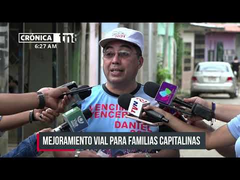 Familias del barrio Villa Austria, Managua inauguran proyecto de mejoramiento vial-Nicaragua