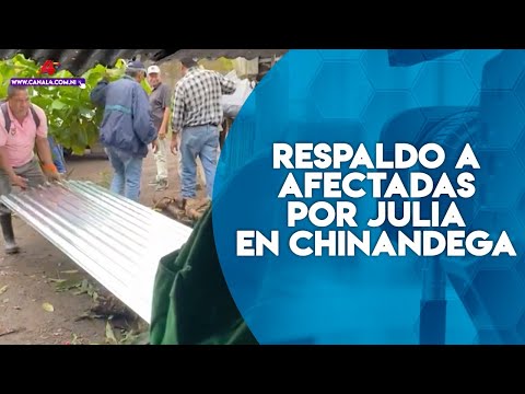 Gobierno Sandinista en Chinandega brinda respaldo a familias afectadas por tormenta tropical Julia