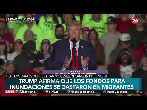 EEUU | Donald Trump afirma que los fondos para inundaciones se gastaron en migrantes