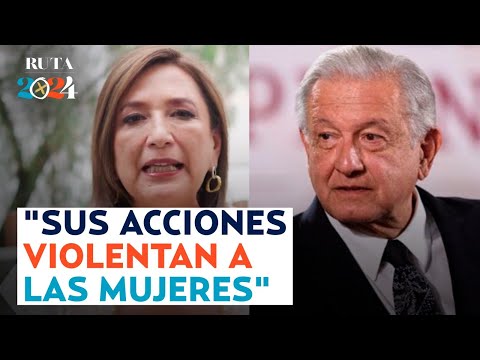 ¡Xóchitl Gálvez llama violentador a AMLO! Le entrega manual para corregirse