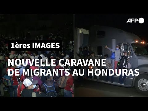 Honduras: une nouvelle caravane de migrants à la poursuite du rêve américain | AFP Images