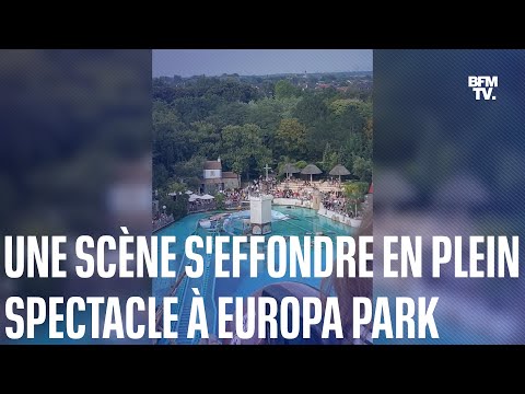 Accident à Europe Park: une plateforme de plongeon s'effondre en plein spectacle et fait 7 blessés