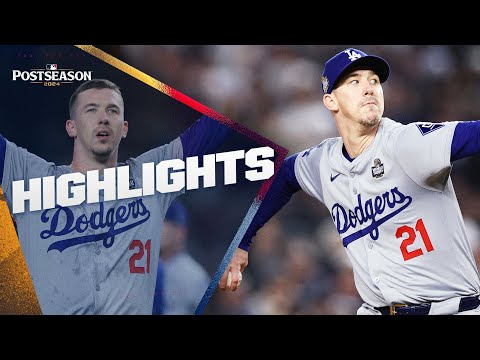 Walker Buehler was ON THE MOUND when the Dodgers won the World Series! (2024 Postseason highlights)