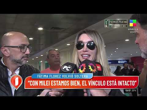 Fátima Florez volvió al país tras su separación de Javier Milei