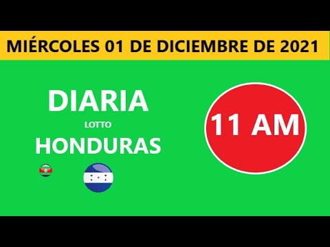 Diaria 11 am honduras loto costa rica La Nica hoy miércoles 01 diciembre de 2021 loto tiempos hoy