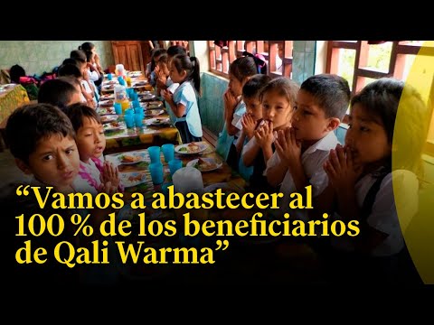 Sobre Qali Warma: Se debe habilitar en los colegios las cocinas y los comedores, indico Dermatini