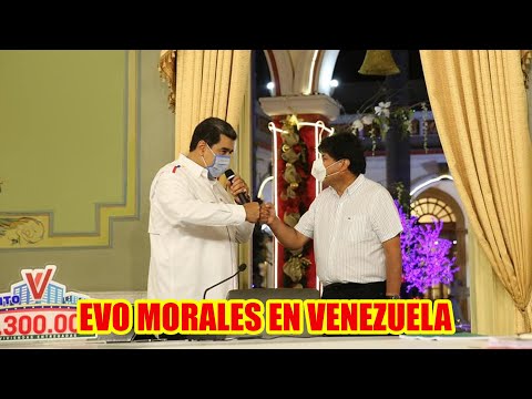 ENTREVISTA CON EVO MORALES DONDE MENSIONÓ QUE SE ENCUENTRA EN VENEZUELA COMO VEEDOR EN LA ELECCIONES