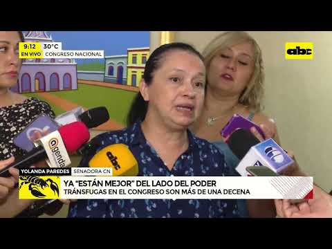 Yolanda sobre tránsfugas del Congreso: “la ofensa es para el pueblo paraguayo”