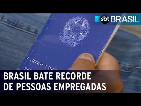 Brasil bateu recorde de pessoas empregadas em 2023 | SBT Brasil (16/02/24)