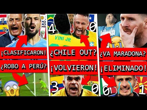 URUGUAY y ECUADOR van al MUNDIAL+ ¿ROBÓ a PERU?+ BRASIL goleó a CHILE+ ¿ARGENTINA lleva a MARADONA?