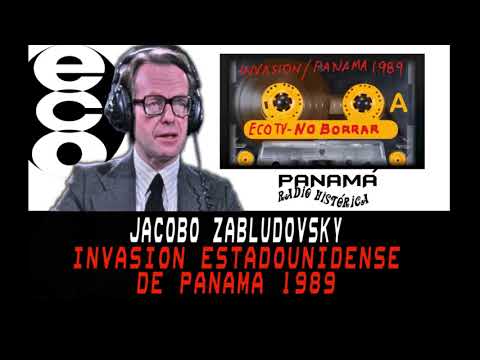 INVASION YANKEE! 1989 / ECO TV Jacobo Zabludovsky EN DIRECTO con el Mayor Lopez Grimaldo)