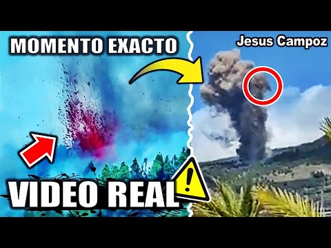 ERUPCIÓN VOLCÁN en LA PALMA | VIDEO + MOMENTO EXACTO | Comienza erupcion hoy isla Cumbre Vieja 2021