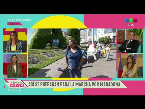 Los fanáticos marchan por Maradona - Cortá Por Lozano 2021