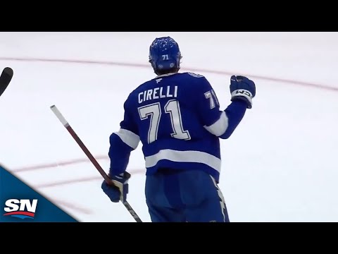 Anthony Cirelli Goes Top Shelf To Cap Lightnings Five-Goal Period vs. Avalanche