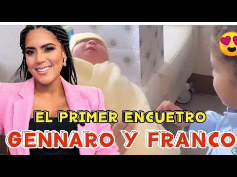 FRANCISCA LACHAPEL comparte el encuentro entre su hijo mayor, GENNARO y su bebé FRANCO.