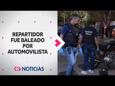 REPARTIDOR DE DELIVERY GRAVE tras ser baleado por automovilista en La Cisterna