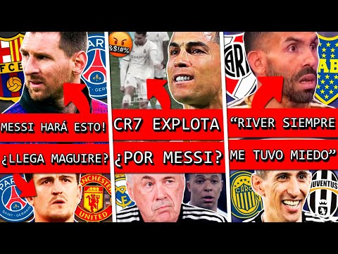 MESSI y PSG definen FUTURO+ CRISTIANO furioso+ REAL MADRID habló de MBAPPÉ+ TEVEZ hace enojar RIVER