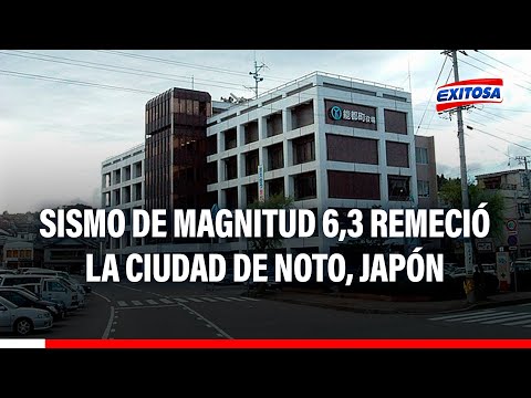 Japón: Sismo de magnitud 6,3 remeció la ciudad de Noto, según USGS