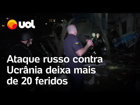 Ataque russo deixa mais de 20 feridos em Kharkiv, na Ucrânia