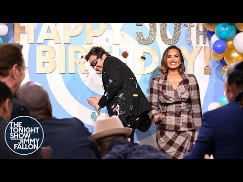 Jimmy Celebrates His Birthday with a 50-Cupcake Salute | The Tonight Show Starring Jimmy Fallon