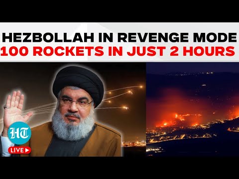 Israel Faces Hezbollah Fury After Killing Of Top Commander, Pager Attack; 100 Rockets In Just 2 Hrs